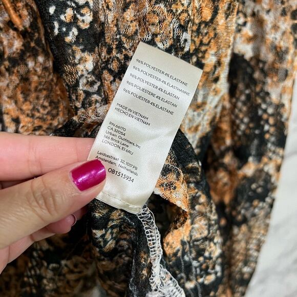 Free People Out For The Night Top in Snake Combo Size S - Picture 10 of 12